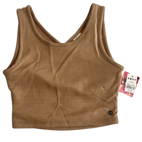 Roxy Tops - Roxy Crop Top With Criss Cross Back Design NWT